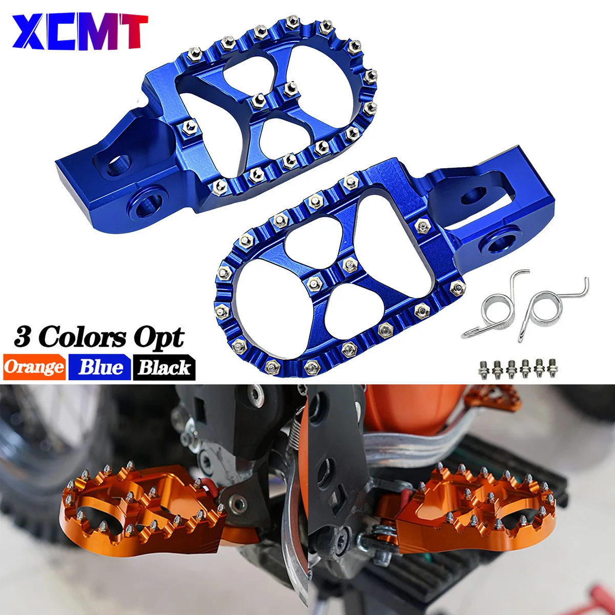 

Motorcycle Foot Pegs FootRest For KTM CNC EXC EXCF XC XCF SX SXF 85 125 150 200 250 300 350 450 530 2017-2023 Motorcycle