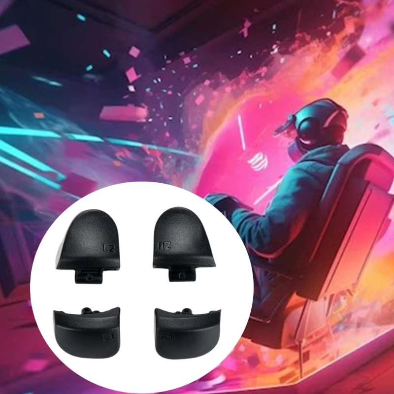 20CB 핸들 버튼 세트 L1L2 R1R2 P5 버전 3 버전 BDM030 게임 컨트롤러 용 스프링 교체 버튼이있는 트리거 버튼