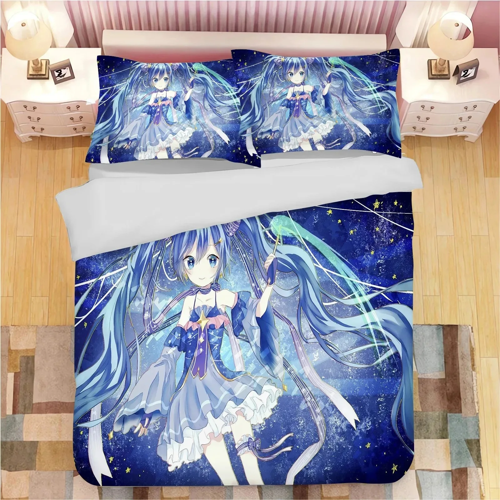 housse-de-couette-et-taies-d'oreiller-douces-hatsune-miku-pour-filles-ensembles-de-literie-pour-adolescents-tailles-simple-double-queen-king