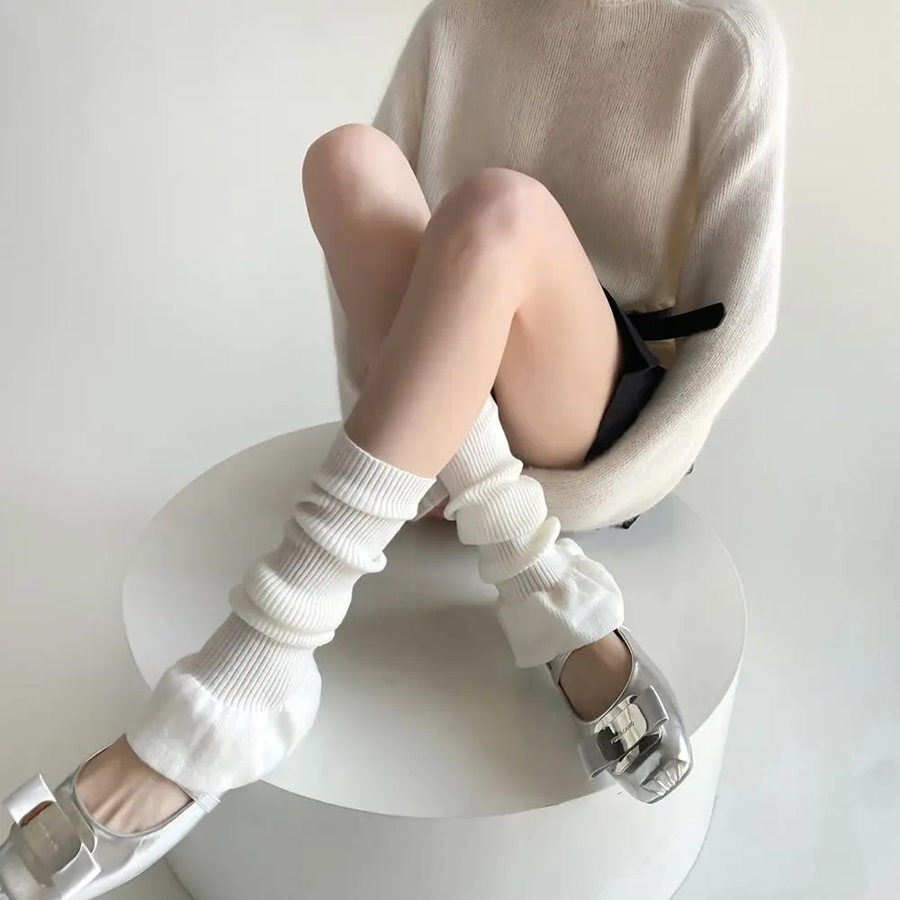 

Fashion Ballet Style Knitted Foot Cover Y2K Sweet Lolita Boots Cover Harajuku Style JK Women Leg Warmers Girl