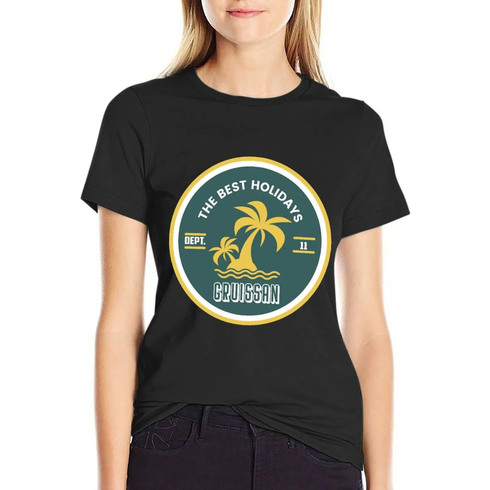 

GRUISSAN T-Shirt summer top vintage summer clothes clothes for Women