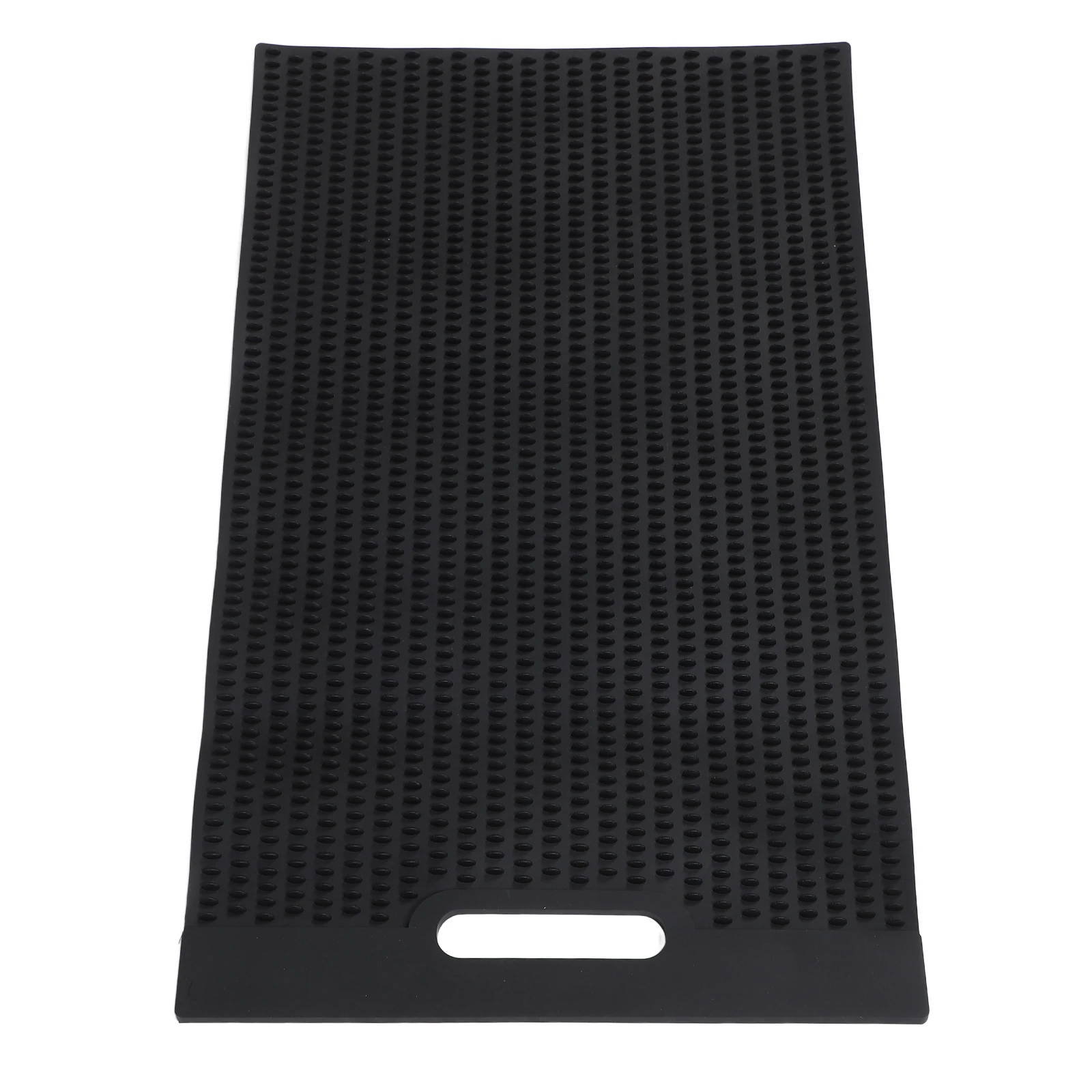 

PVC Fish Pad Kitchen Mat AntiSlip Draining Board for Fillet Cleaning Black Small Size Mat PVC Cutting Board