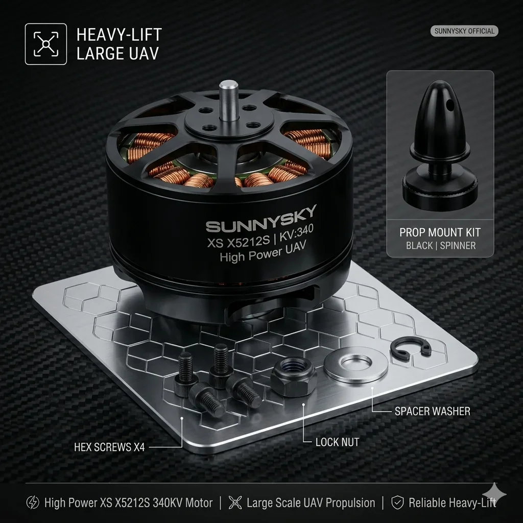 Sunnysky XS X5212S 340KV Motor Combo | Heavy-Lift Heavy-Duty Outrunner | High Power Large-Scale  Propulsion | Multi-Rot