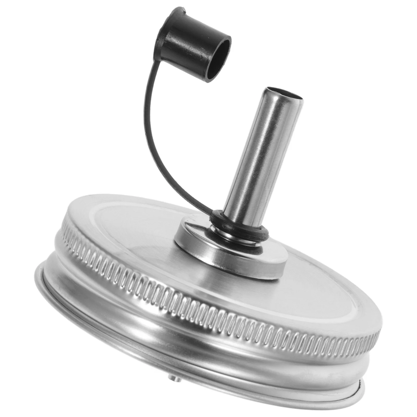 

1pcs Oil Pourer Lid For Mason Jars Stainless Steel Silicone Anti-Drip Spout Wide Mouth Container Olive Oil Dispenser Kitchen
