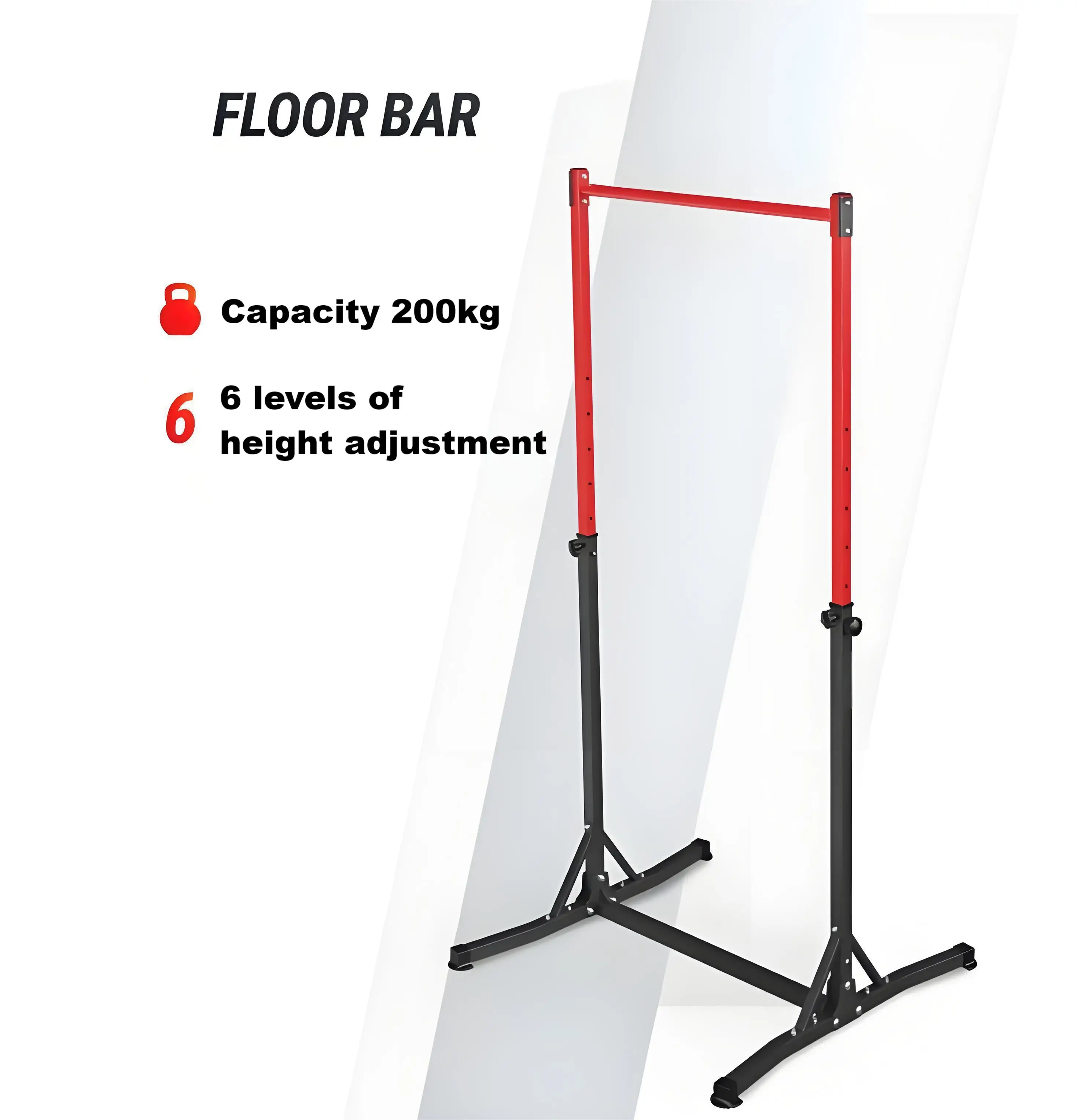 

Indoor Home Gym Pull-up Horizontal Bar Portable Power Tower Adjustable Parallel Bars Dip Station Hanging Bar Fitness Gear Newly
