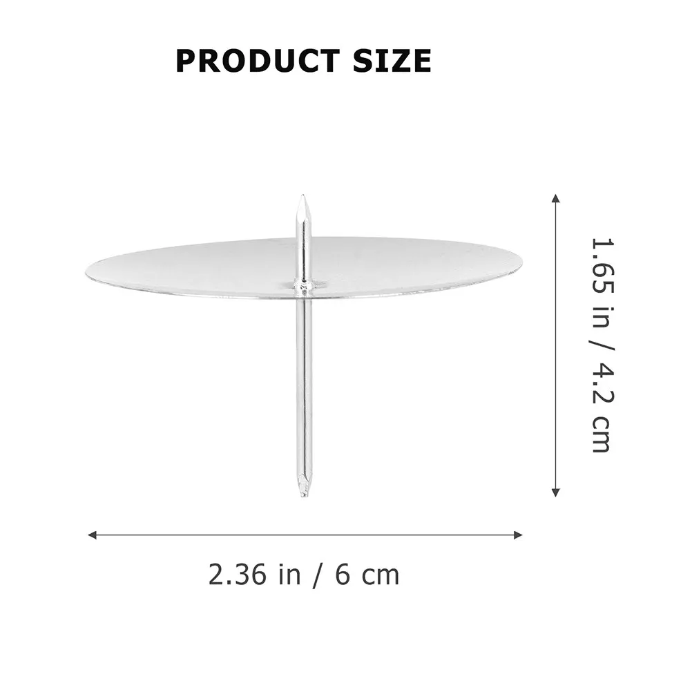 10Pcs Premium Metal Fixers Advent Plates Non-Slip Tip Large Diameter Wax Catching for Weddings Birthdays Parties