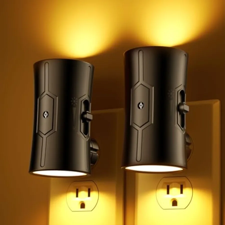 

LED Night Lights Plug into wall, Bright Night Light, Dusk to Dawn Sensor, Night Light, 0-100LM Adjustable Brightness, Dimmable