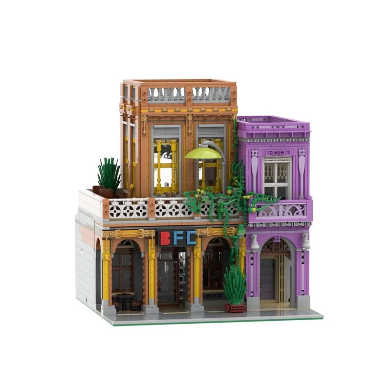 3041 elementów MOC BFC Restauracja Modułowy Model Klocki Konstrukcyjne Składanie DIY Pomysł Edukacyjny Prezent na Boże Narodzenie Zabawka z Klocków Urodziny dla Dzieci