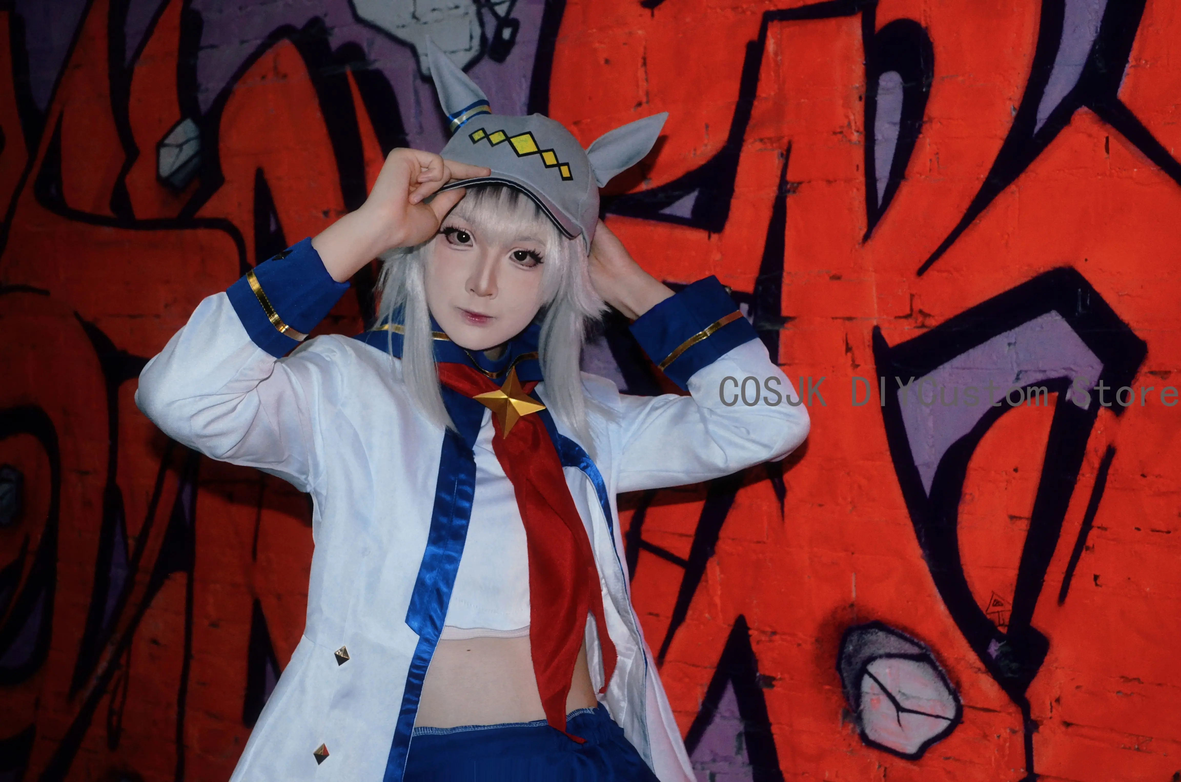 أنيمي Umamusume: جميلة ديربي أوغوري قبعة الأذن بلغت ذروتها قبعة الصيف قبعة الشمس الكرتون قبعة بيسبول الدعائم تأثيري اكسسوارات هالوين #2