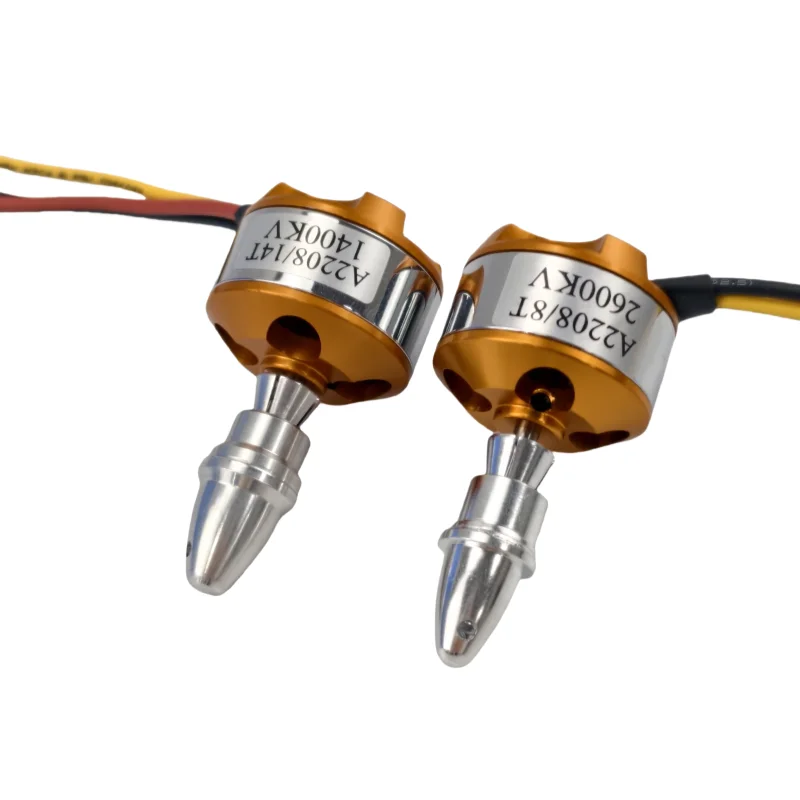 Gran oferta de motor sin escobillas XXD A2208 2208 1000KV 1100KV 1400KV 1800KV 2600KV para drones multirotor de ala fija de avión RC