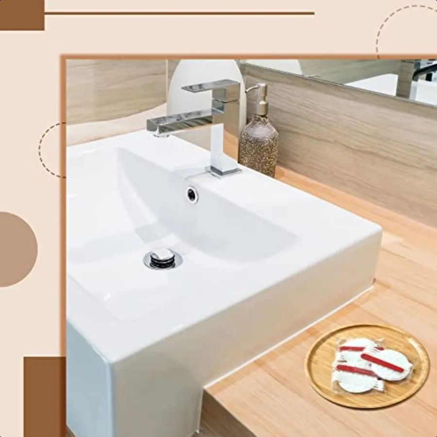 100개 호텔 세면도구 키트 개별 포장 호텔 어메니티 여행용 크기 호스피탈리티 패드 각 2개의 화장솜 패드와 4개의 티슈 포함