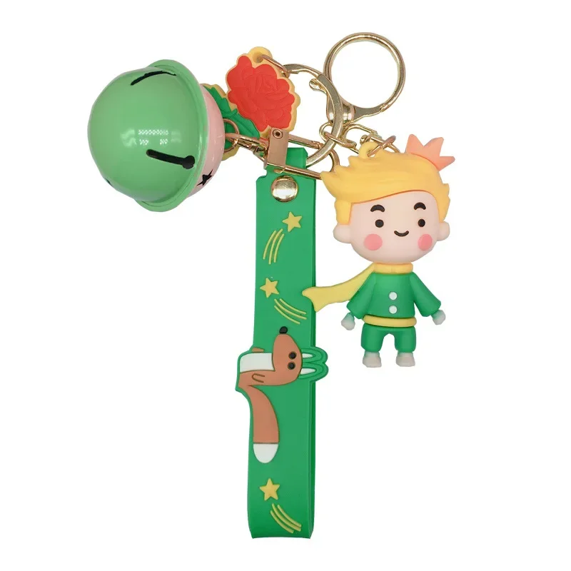 Cute Creative Gift Little Prince Doll Keychain Petit Prince Key Ring Pendant Women Girl Bag Car Accessories Silicone Keychins