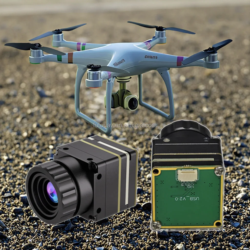 Shutterless 640x512 - Thermal Imaging Camera with Digital Zoom for Industrial Drone Night Vision Imaging