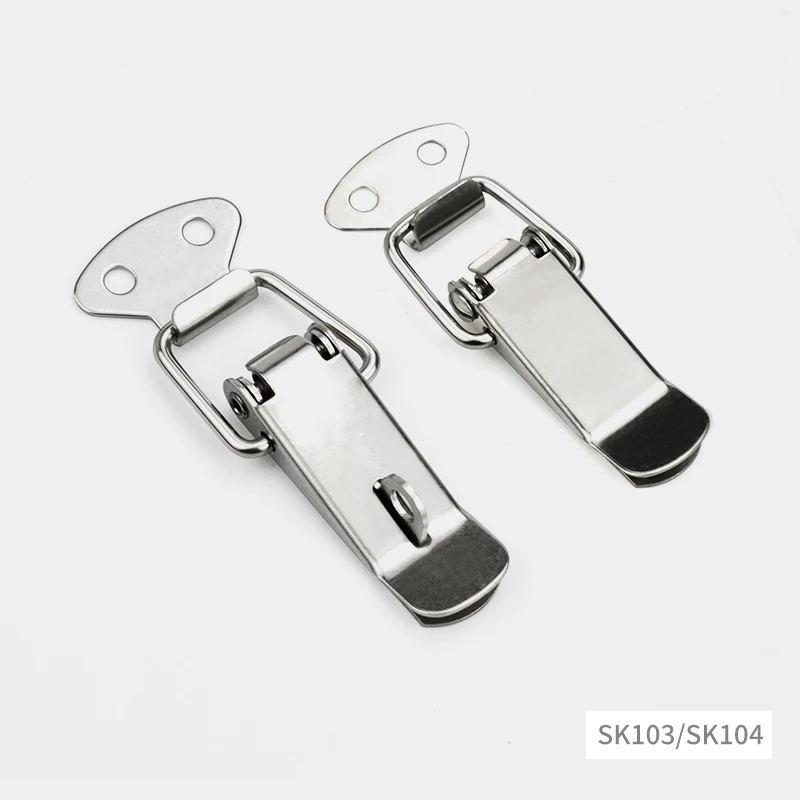 304 Stainless Steel HASP Tool Box Latch, Wooden Advertising Box Spring Box Latch, Window Door Lock Latch SK103