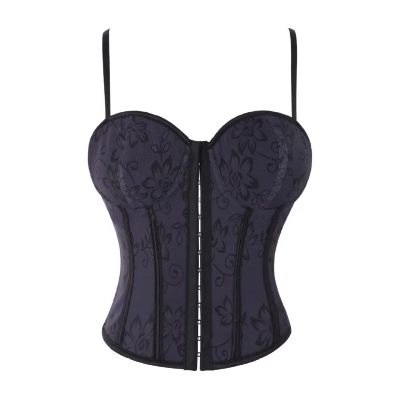 

Летний сексуальный корсет для женщин, бюстье для вечеринки, укороченный топ с тонкой талией, жилет, нижнее белье, экзотический бюстгальтер без косточек