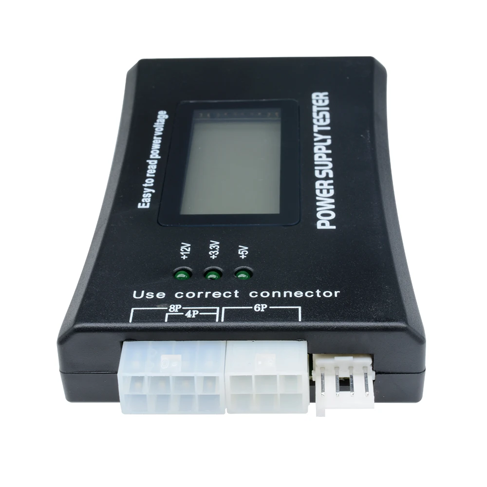 Digital LCD Display PC Computer 20/24 Pin LCD Power Supply Tester Check Quick Bank Supply Power Measuring Diagnostic Tester Tool