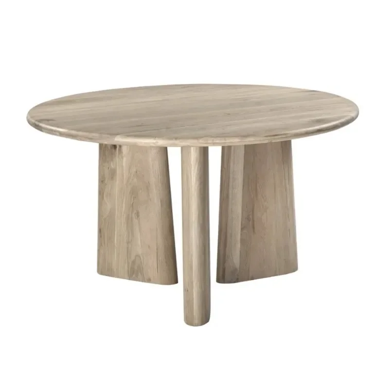 

Round dining table solid wood Nordic retro creative simple combination B & B restaurant small apartment designer art