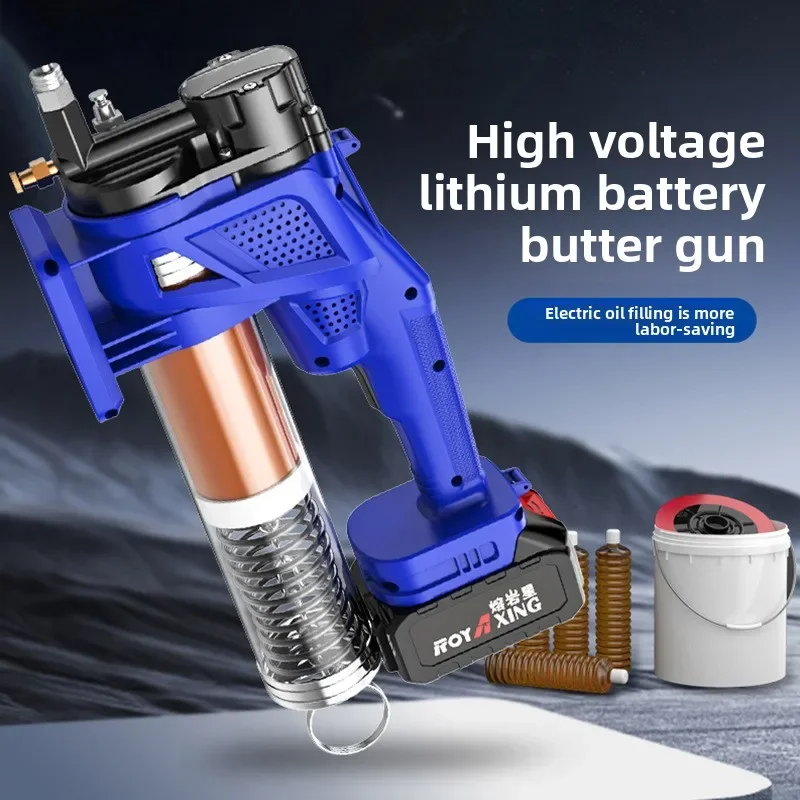 

2025 Electric Butter Gun 24V Rechargeable Automatic Machine Excavator Auto Repair Machinery High Pressure Butter