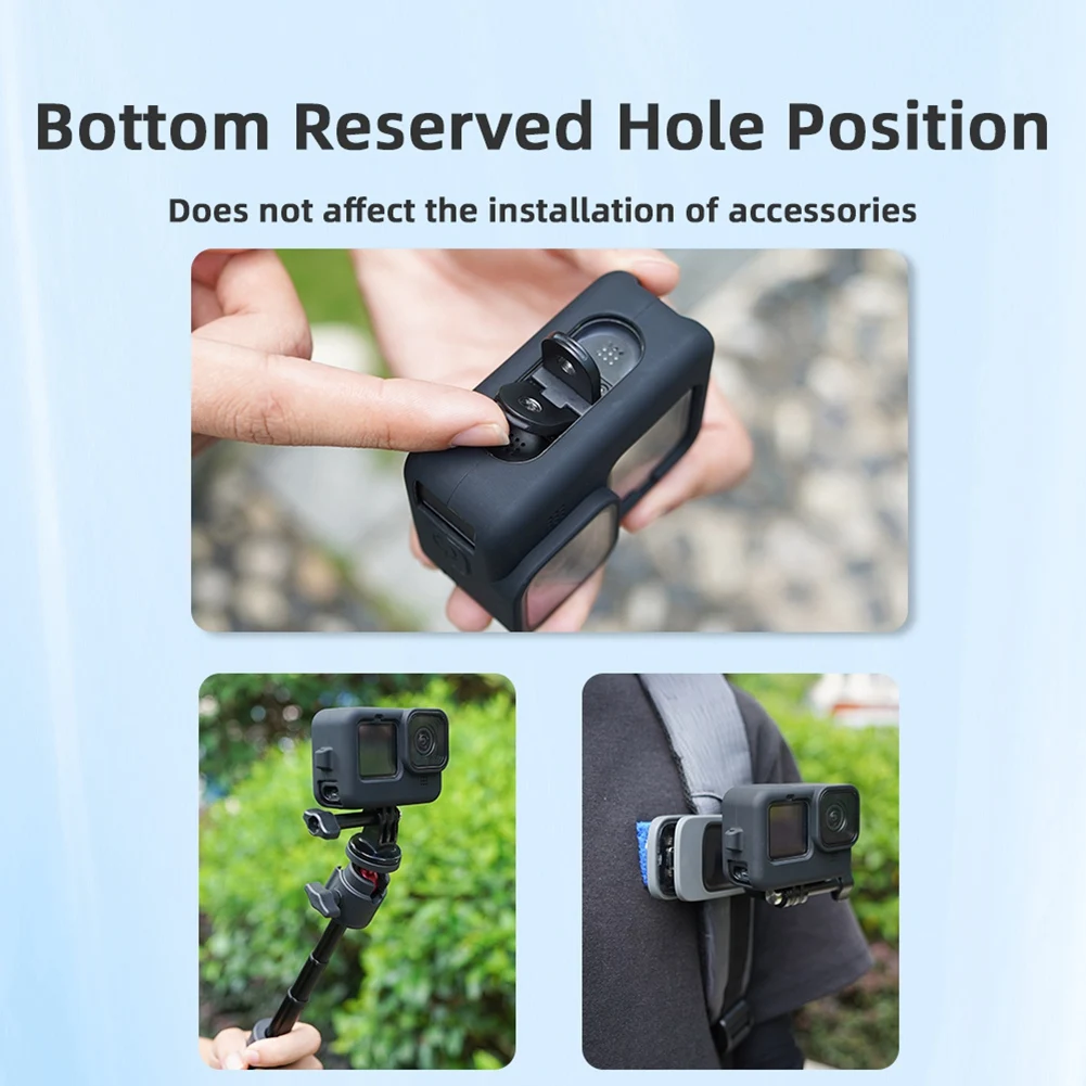 Durable Silicone Case for GoPro Hero 12 11 10 9 Black