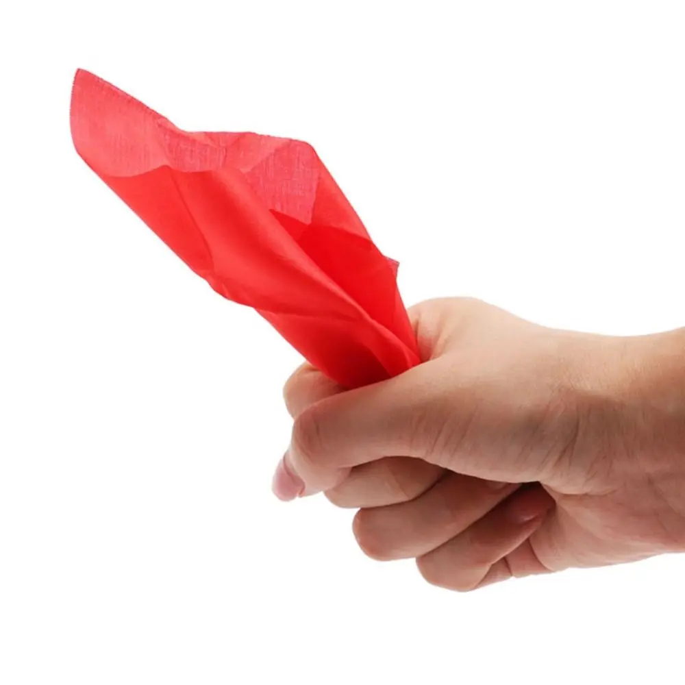 5Pcs Red Silk Fake Thumb Tip Fake Finger Artificial Finger Magic Prop Durable Easy To Learn Finger Magic Trick Close Up Magic