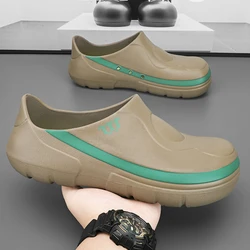 Original Men EVA Chef Shoes Non-slip Waterproof Oil-proof Comfortable Workers Rain Shoes High-quality Outdoor Safety shoes