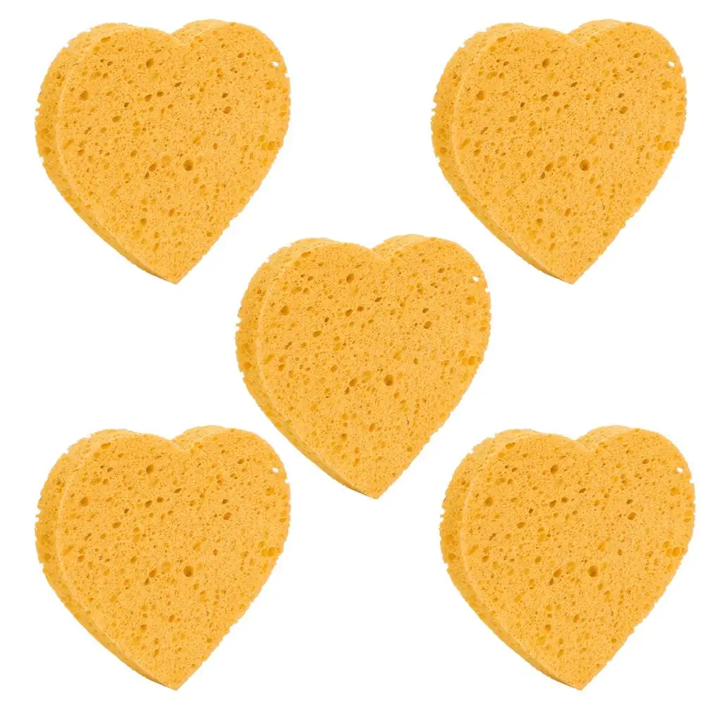 Professional Facial Sponge Reusable Cellulose Makeup Remover Pad Exfoliating Wash Puff Set for Women and Men
