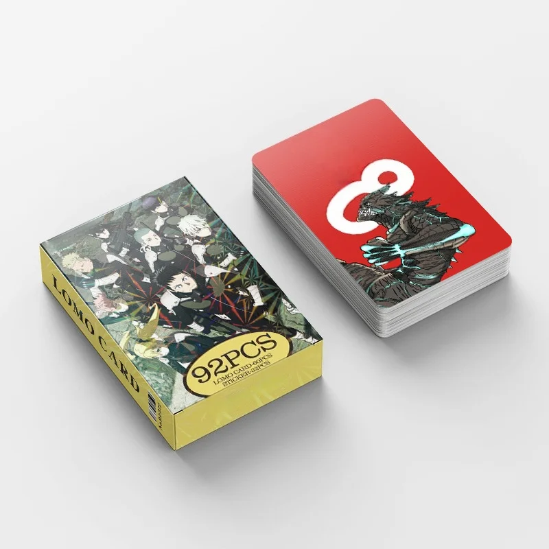 92Pcs/Set Anime Style Lomo Cards Stickers Set Kaiju Style Cards Collectible Cards in Ins Gifts Stationery Party Supplies view 4