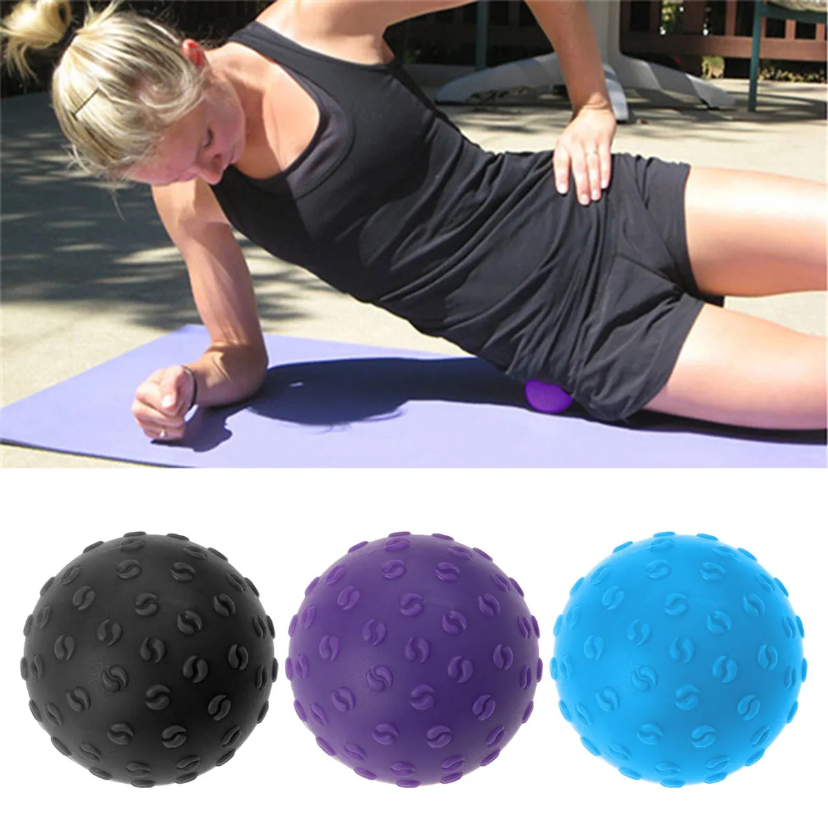 Yoga Ball Stability Ball for Core Strength, Balance, Flexibility & Posture – Home, Office & Outdoor Training