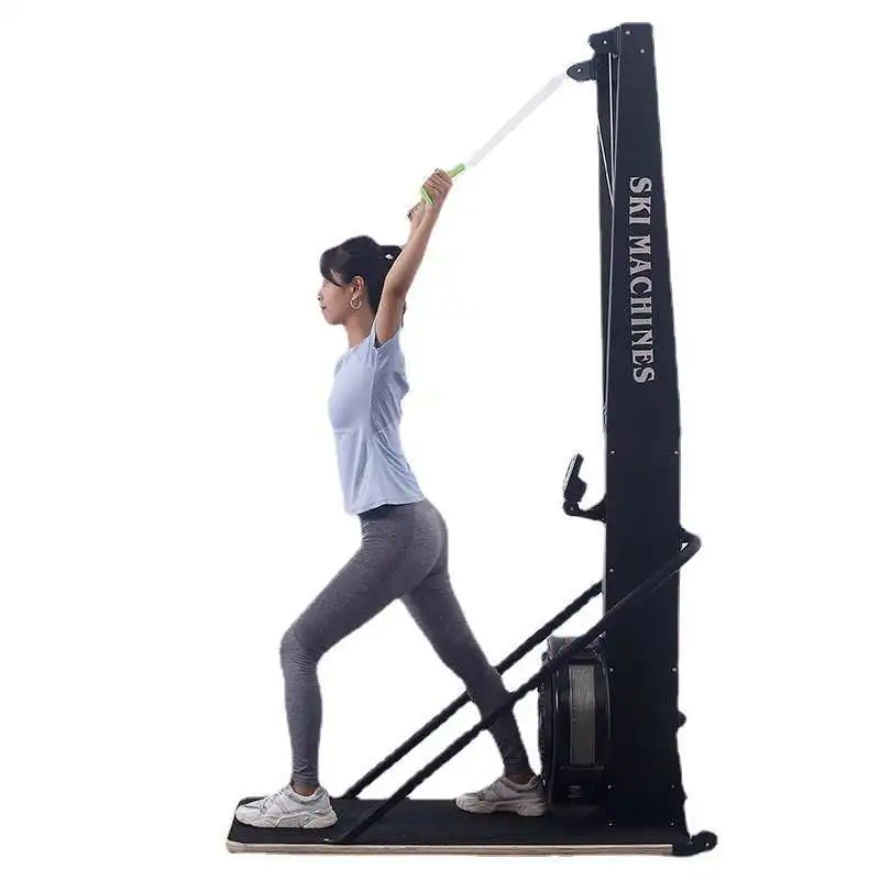 

Ski Exercise Machine LCD Display Steel Construction Commercial Use Indoor Cardio Cross Trainer for Strength Training