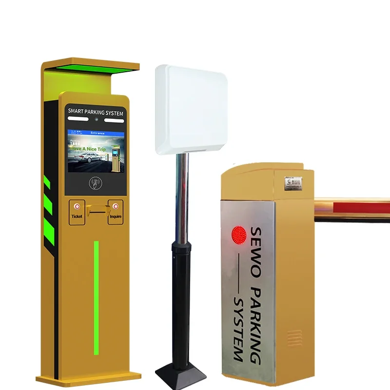 SEWO RFID Parking System Automatic Vehicle Access Control Gate Boom Barrier Gates For Parking Carport Lots