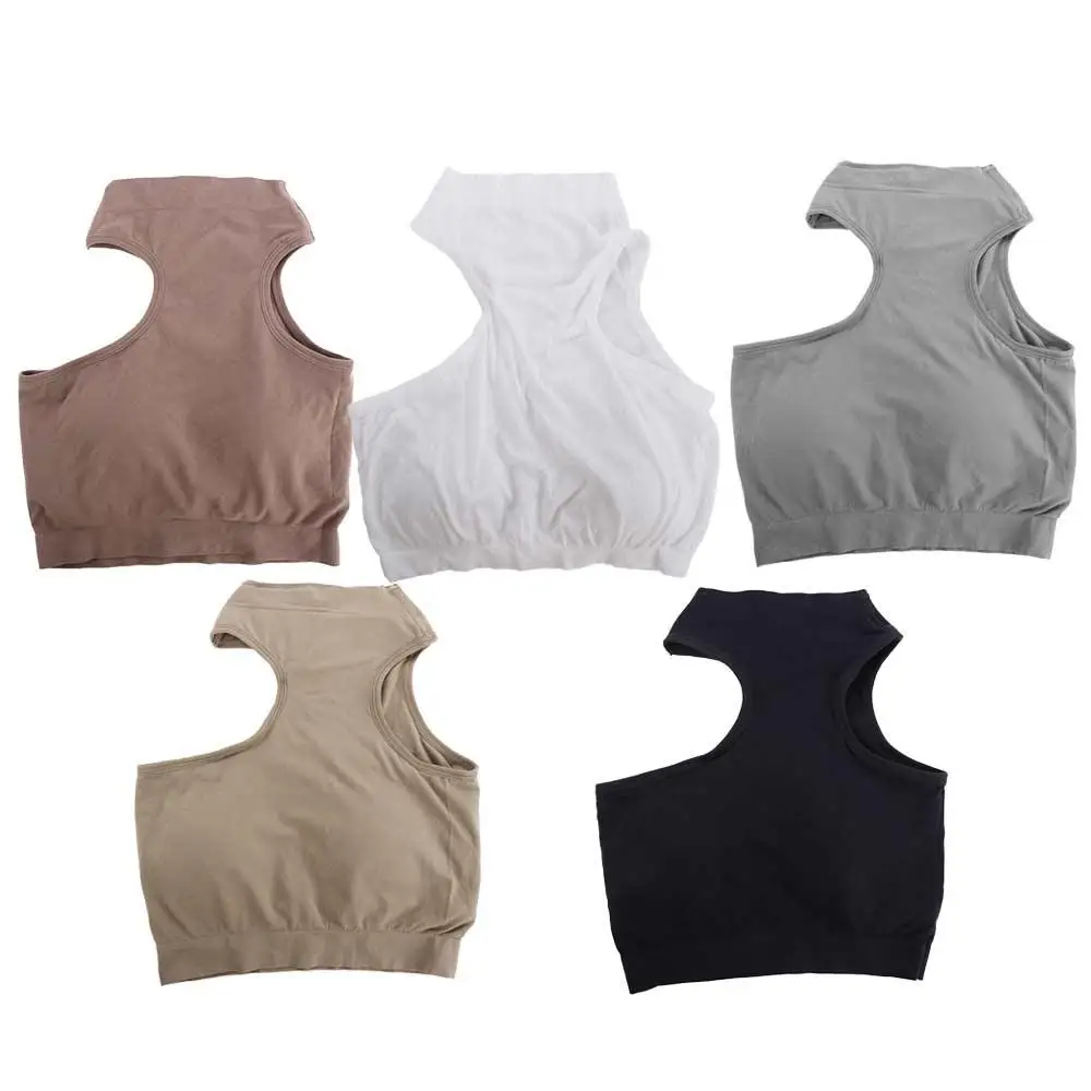 

Seamless Sexy Sleeveless Girls Beauty Back With Chest Pad Female Women Bra Tank Crop Top Suspender Underwear Wrapped Chest