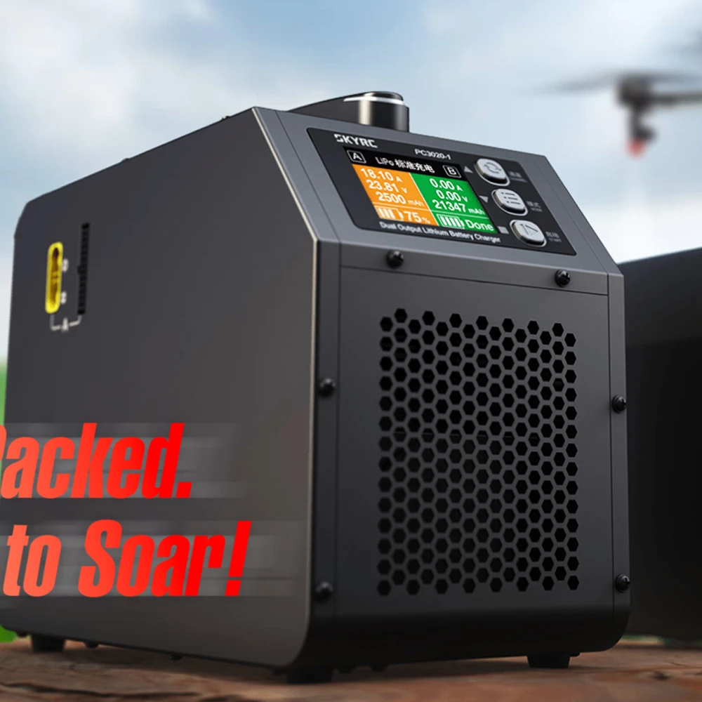 NEW SKYRC PC3020 Dual Output Lithium Battery Charger Power Packed Ready to Soar Two Models Maximum Compatibility