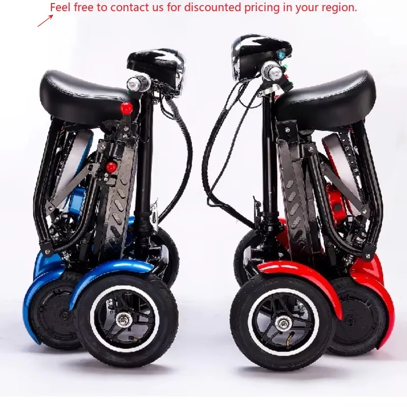 

Outdoor Travel Long Battery Life Portable Fast Folding Ultra-Light 4 Wheel Mobility Scooters