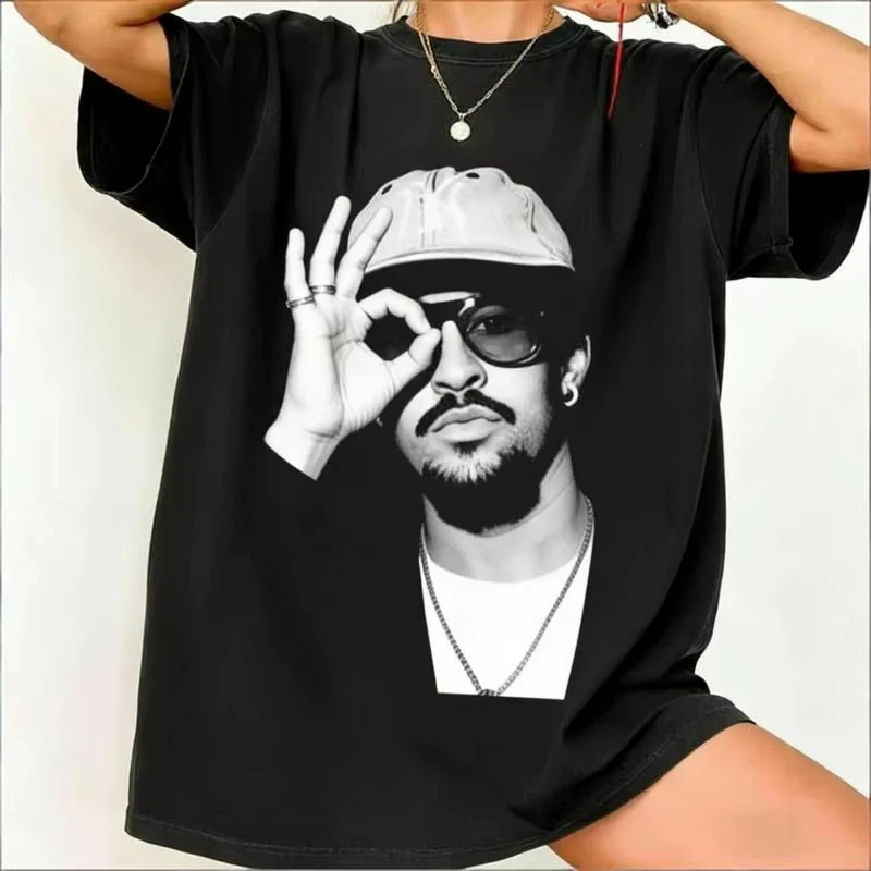 Bad Bunny X Super Bowl Rugby Graphic 100%cotton Unisex Shirt 2026 Summer New O-neck Men's Y2k Retro Short Sleeve Tshirt Fan Gift