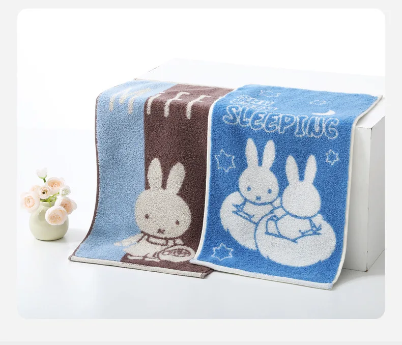Miffy Kaninchen Zweidimensionales Hautfreundliches Atmungsaktives Cartoon-Handtuch Praktisch für Studentenwohnheime zum Waschen und Gesichtsreinigen – Detail 9