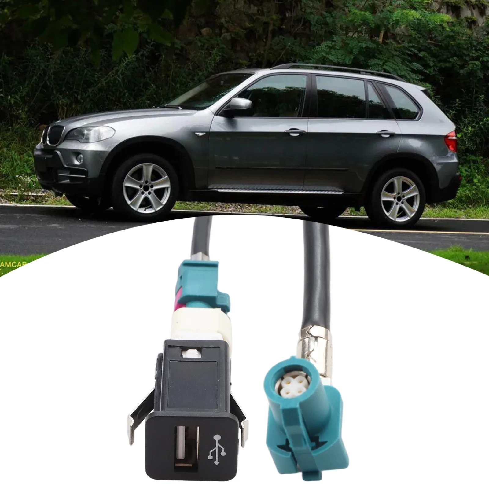 Installation Cable For Car Switch Charging USB Interface Cable Car USB Cable Wear-resistant Material 100CM Length