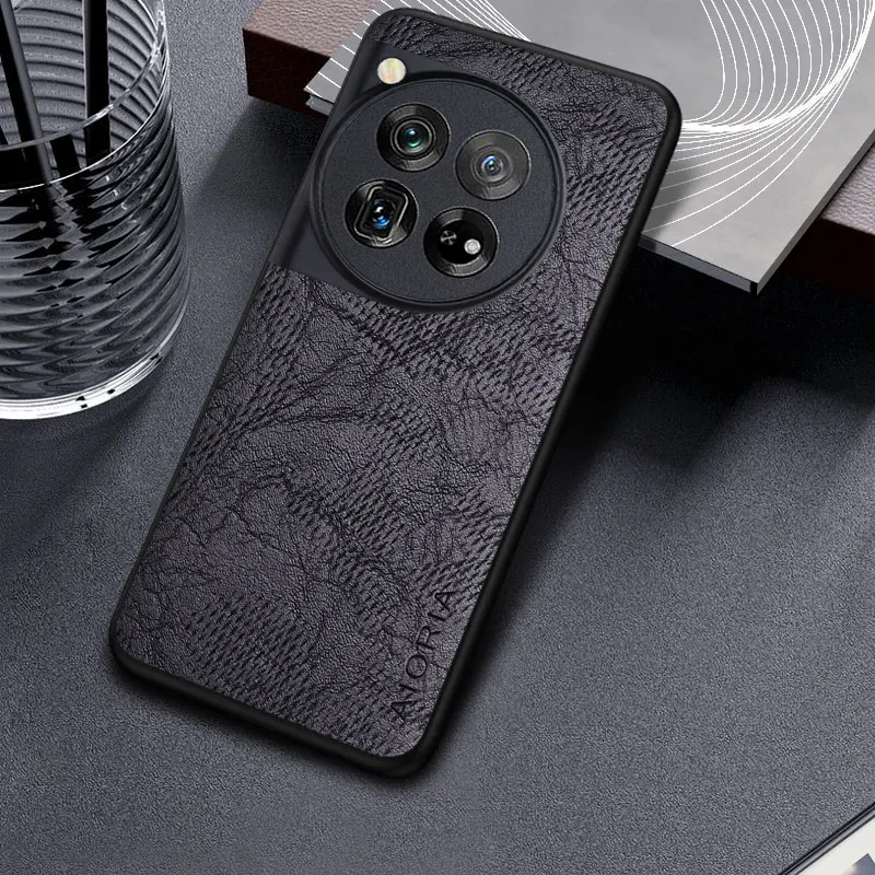 Case for OnePlus 11 11R 9R 9RT 10 9 8 7 6 ACE Pro 10T 9T 8T 7T 6T 5G Business wind cortex pattern Leather cover for 10t 9t  case