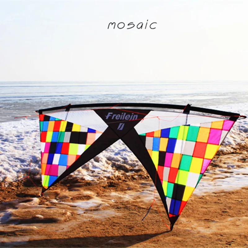 free shipping mosaic pro quad line kite adults stunt kites parachute Freilein kite cometa gigante gel blasters kites to fly fun