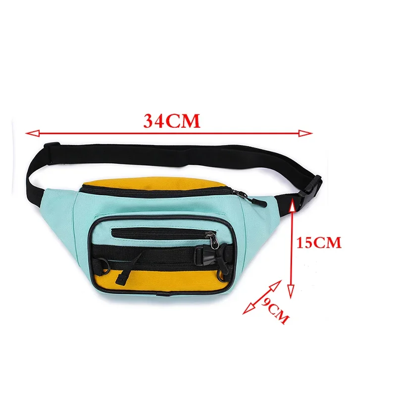 Taille Tas Vrouwen Fanny Pack Taille Packs Leisure Canvas Bum Pakket Banaan Messenger Bags Nieuwe Rits Hip Hop schouder Pack