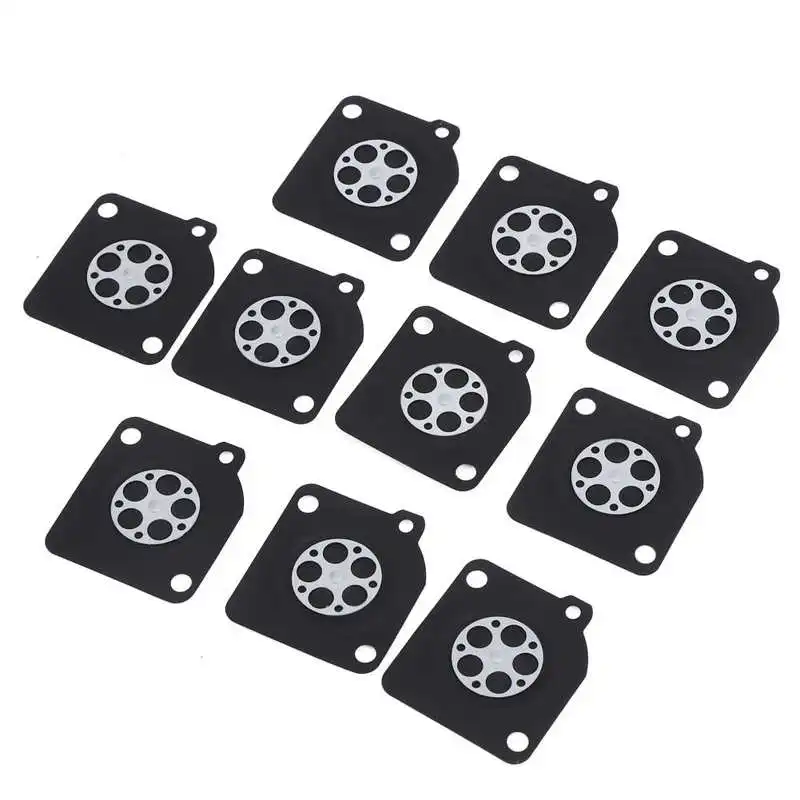 10Pcs/Set Carburetor Diaphragm Gasket Kit Repair Parts for ZAMA 180 S210 MS230 MS250 Chainsaw Carburetor Repairing Parts