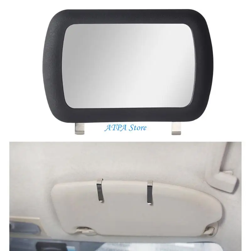 U13C Flexible Position Vehicle Sun Visors Clip On Mirror Adjustable for Optimal