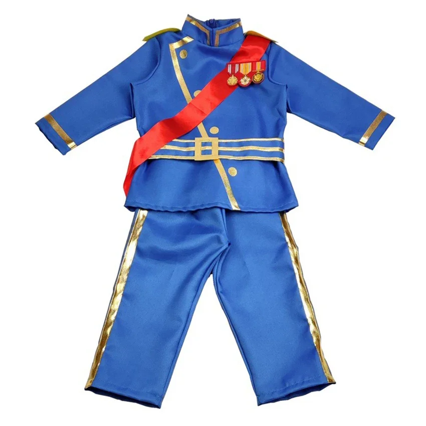 King Prince Charming Uniform Royal Lord Cosplay Anime Halloween Costumes for Kids Knight Suits Party Dresses Fantasia Clothes