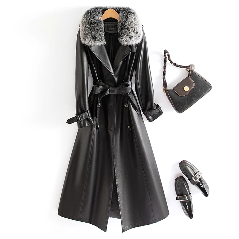 Новые женщины зима случайные капюшоном кожаный пуховик пальто