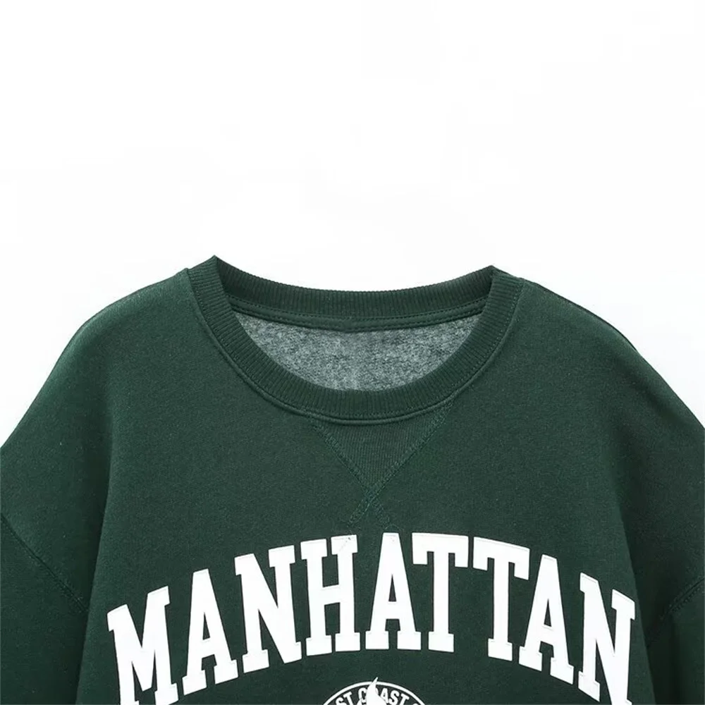 Winter New Product Women's Casual Versatile Printed Long Sleeve Hoodie High Waist Printed Running Pants