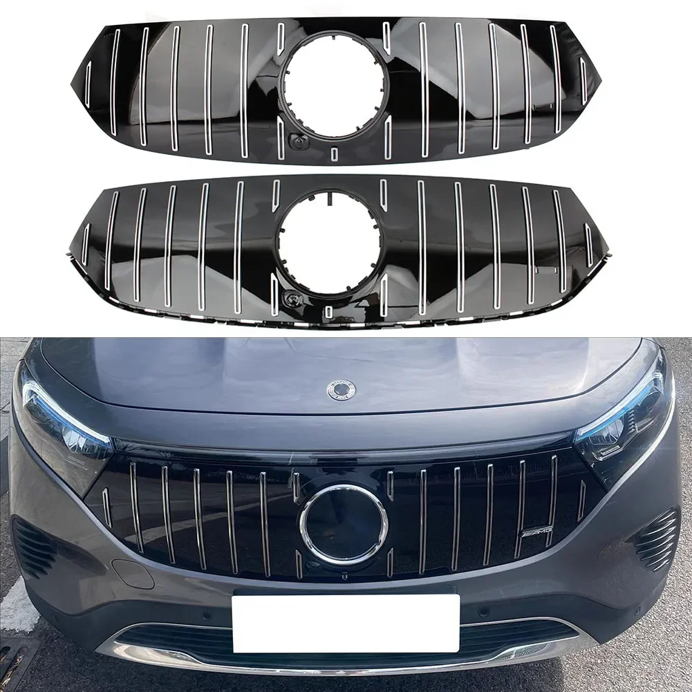 Front Racing Facelift Grill Upper Bumper Radiator Grilles Fit For H243 EQA260 EQA300 SUV 2022+