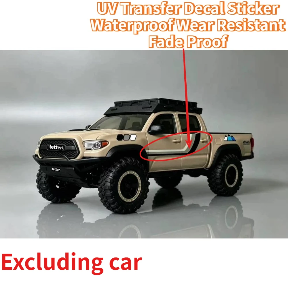 UV Transfer Decal Sticker For Axial SCX30 1/30 RC Crawle Waterproof Wear Resistant Fade Proof Body Shell Decor Upgrade Accessory