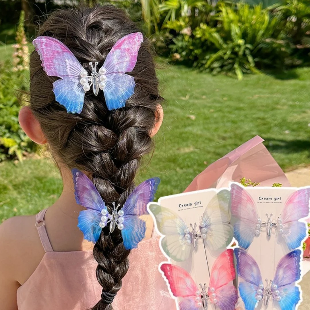 

FANYIN New Butterfly Wing Hair Clip for Women Creative Stirring Butterfly Headwear Hairpin Fashion Children Hair Accessories