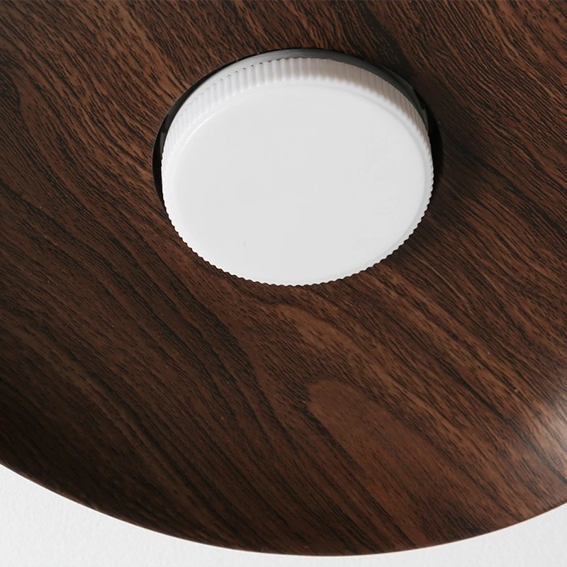 النمط الياباني الرجعية الراتنج أضواء السقف الجوز اللون المدخل بهو جو شرفة مدخل قاعة الحد الأدنى مصابيح السقف #5