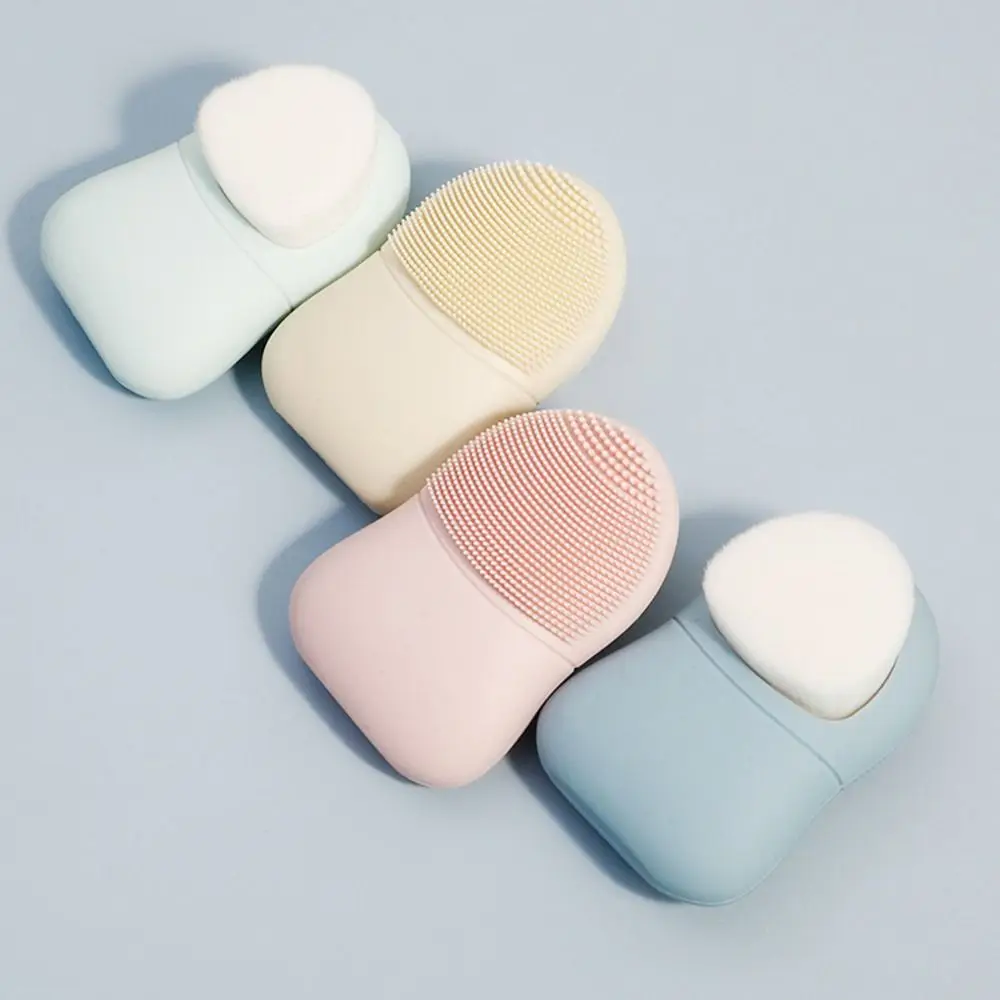 Silicone Facial Cleansing Brush Blackhead Remover Remove Makeup Face Scrubber Cleaning Pores Deep Cleansing