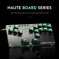 Haute42- COSMOX Mini Stickless Arcade Controller Fightstick Hitbox for PC /Ps3/ Ps4 /Switch arcade joystick fight sticks ps4